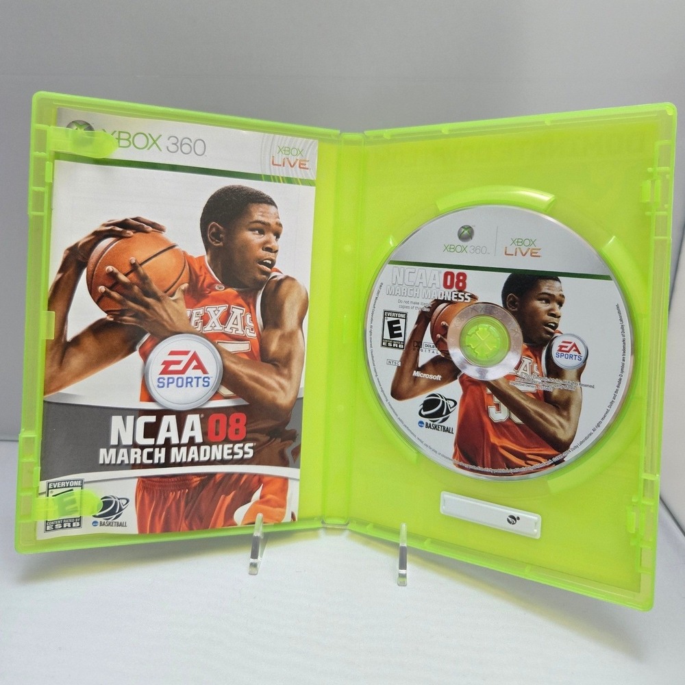 NCAA March Madness 08 (Microsoft‎ Xbox 360, 2007) - Complete CIB - Tested